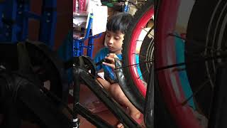 Me fixing the bike 3/22/2023