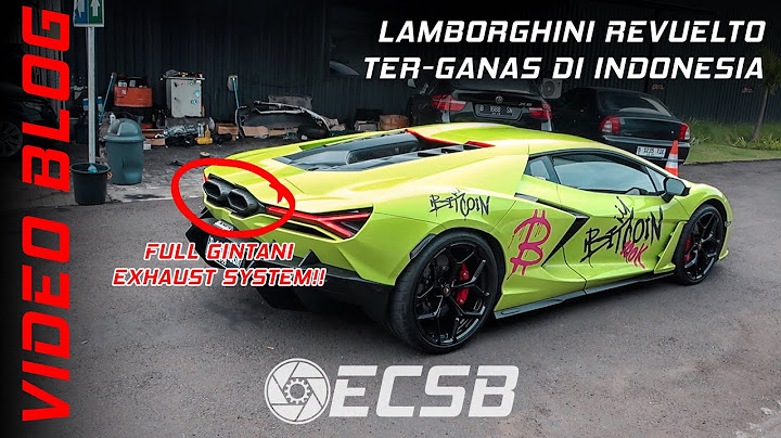 LAMBORGHINI REVUELTO WITH GINTANI EXHAUST, THE FIRST IN INDONESIA!! (EXPLOADS EXPLODES!)
