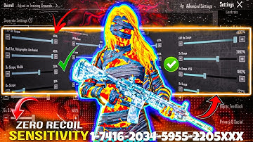 New Update 3.4🔥 Best Sensitivity Code + Control  Settings Bgmi/Pubg Mobile  Zero Recoil  2024 JNR YT