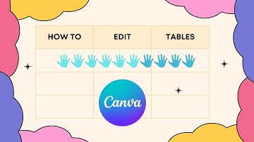 How to Edit Tables in Canva | Easy Table Customization Tutorial