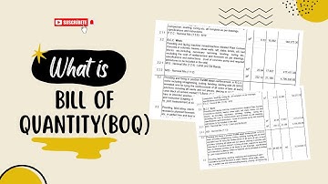 Bill of Quantities (BOQ) Explained in Detail