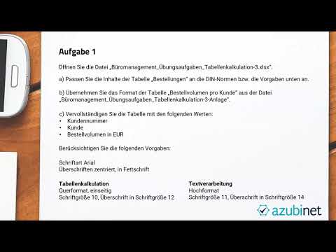 Update Übung: ABC-Analyse, SUMME, SUMMEWENN - Abschlussprüfung Teil 1 (Kaufleute für Büromanagement)
