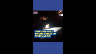 Student In Bihar’s Munger College Asked To Write Examinations Using Mobile Phone Torchlight #shorts screenshot 5