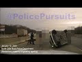 North Little Rock Police motel sting operation HIGH SPEED PURSUIT - Suspect crashes & overturns