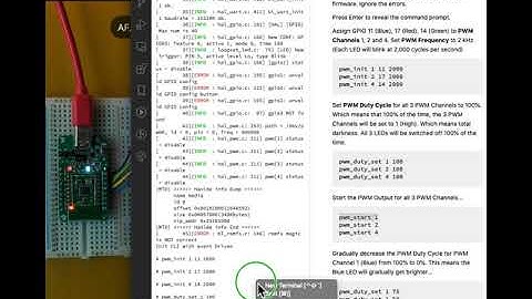 Control the PineCone RGB LED with PWM Demo Firmware