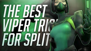 The MOST INSANE Viper Walls on SPLIT (TWO One Ways, ONE Smoke) | VALORANT | Advanced Viper Guide