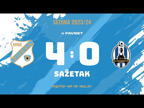 Rijeka - Lokomotiva 4:0, sažetak - 23. kolo (2023./2024.)