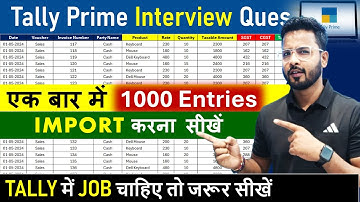 Import Data From Excel to Tally Prime | How to import Excel data into Tally Prime #tallyprime