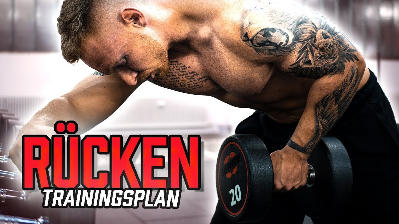 Kompletter RÜCKEN Trainingsplan für MUSKELAUFBAU im Fitnessstudio | Rücken Workout mit 8 Übungen