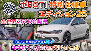 VW ポロGTI 特別仕様車エディション25、全世界限定2500台販売開始!!日本での販売はどうなる!?現行ポロGTIはこのモデルで終了!!
