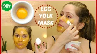 Egg yolk face mask