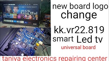 kk.rv22.819/Led tv board logo lagaye/Regulation change// How to led tv logo change / Smart led tv