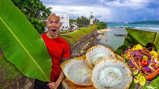 Street Food in Sri Lanka - TRADITIONAL SRI LANKAN BREAKFAST OF HOPPERS & ROTI + GALLE FORT FOOD TOUR screenshot 2