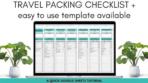 Master Your Travel Game: Create a Travel Packing Checklist with Me + Template