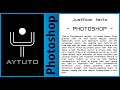 Justificar texto en PHOTOSHOP