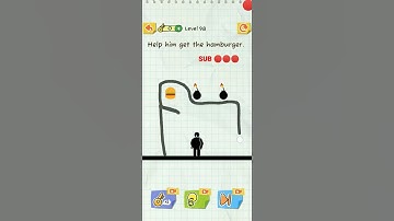 #Draw 2 Save:Stick Man Puzzles  Level 98 Answer very easy tips#