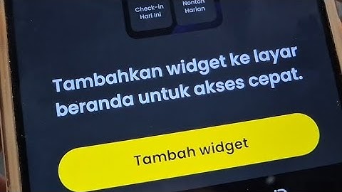 CARA MENAMBAHKAN WIDGET MELOLO 