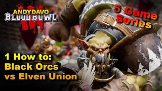 AndyDavo Plays 5 Games Of....Black Orcs! Game 1 - Elven Union