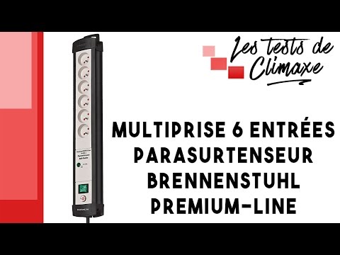 Présentation d'une multiprise parasurtenseur 6 entrées Brennenstuhl Premium-line