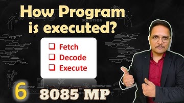 How a Program is Executed in a Processor | 8085 Microprocessor
