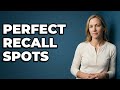 What Is A Good Low Distraction Spot For Recall?
