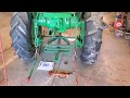 John Deere M: wiring lights, fixing grill, and 3 point hitch conversion