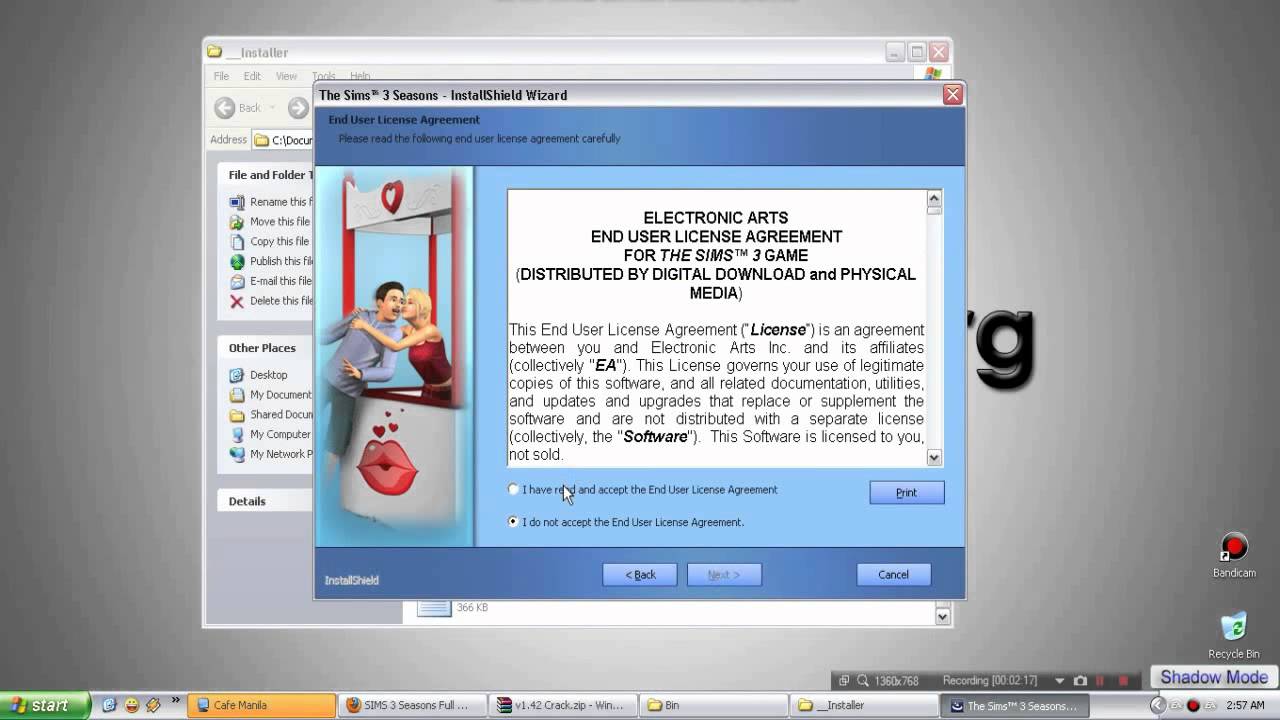 the sims 3 cc installer stops responding