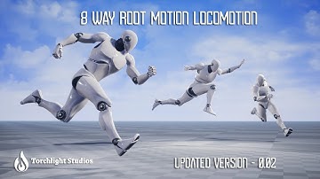 Unreal 5.1 - Rootmotion Locomotion Preview - 8 Way Locomotion Update V0.01