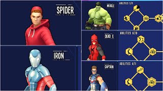 Spider Fighter - All Characters