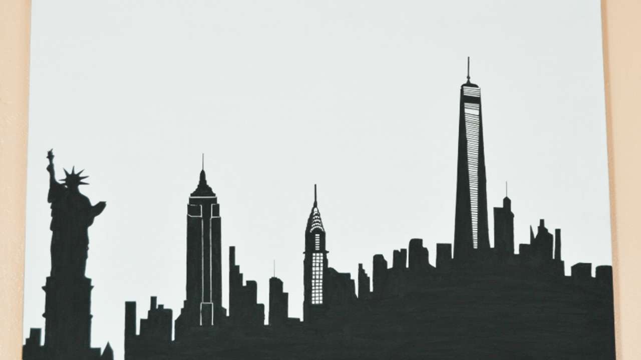 new york city skyline silhouette