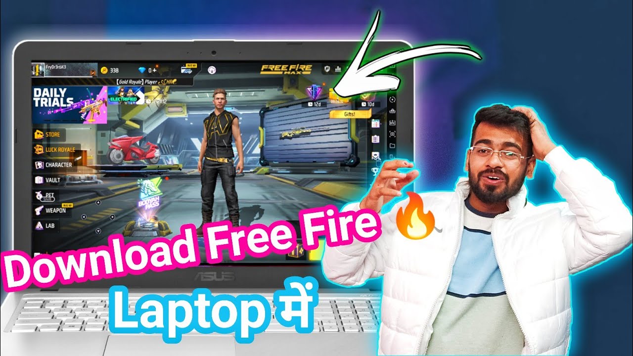 How to Download Free Fire 🔥 Max in Laptop / Laptop me Free Fire Kaise ...