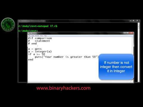 Ruby Programming Part 12 (If Statement)