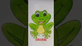 Cute frog cartoon drawing #shortsvideo#drawing Cute frog cartoon drawing #shortsvideo#drawing