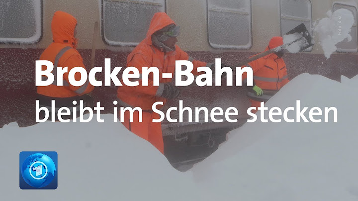 Brocken-Bahn bleibt im Schnee stecken