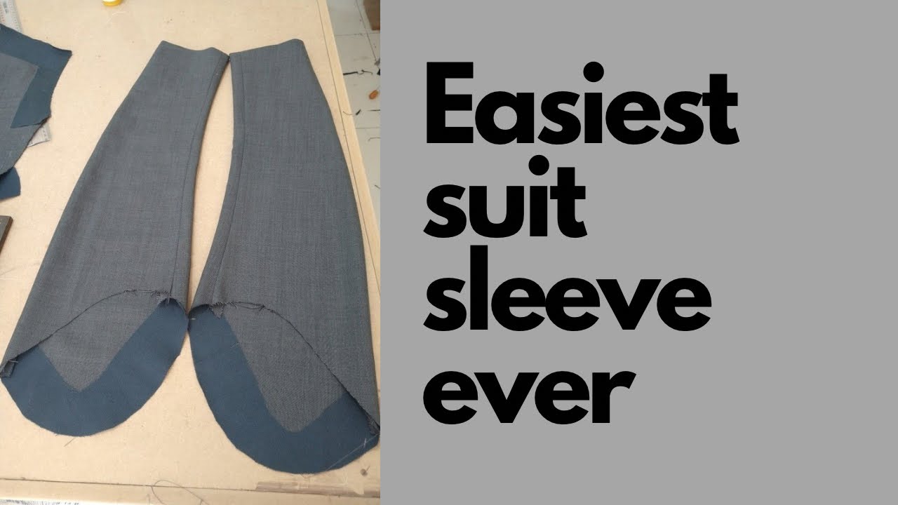 HOW TO SEW THE SIMPLEST SUIT SLEEVE | beginner-friendly tailoring ...