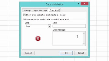 Data Validation - تخصيص الخلايا للتاريخ والوقت