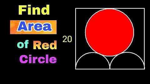 Find Area of Red Shaded Circle Inscribed in a Square | Geometry Olympiad Problems