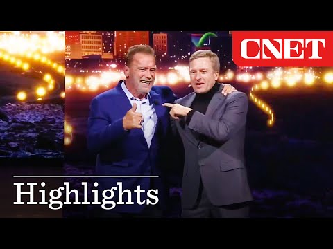 Watch Arnold Schwarzenegger show up at CES 2023! (BMW Presentation)