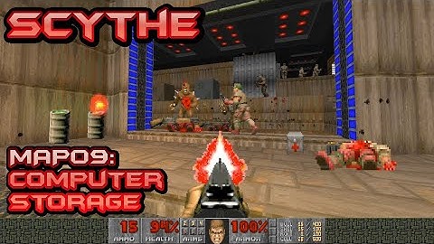 Doom 2: Scythe Map 9: Computer Storage - UV MAX - blind run - 1st time playing Scythe! Part 9 of 32