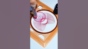How many rotations did the pen make in total??? #spirograph #asmr #art#2025 #shorts