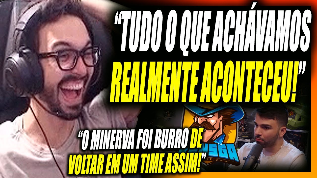 MYLON REAGINDO AO MINERVA NO FLOW GAMES FALANDO SOBRE A RENSGA
