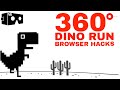 360 DINO RUN VR 🟢 Google Chrome browser game Dinosaur HACKS 999999 Highscore