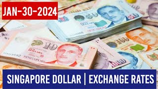 Singapore Dollar Currency Exchange Rates Today 30 January 2024 Usd to sgd