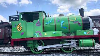 Percy Sitting Waiting For Happy Kids To Come Take Pictures With Him At Day Out With Thomas