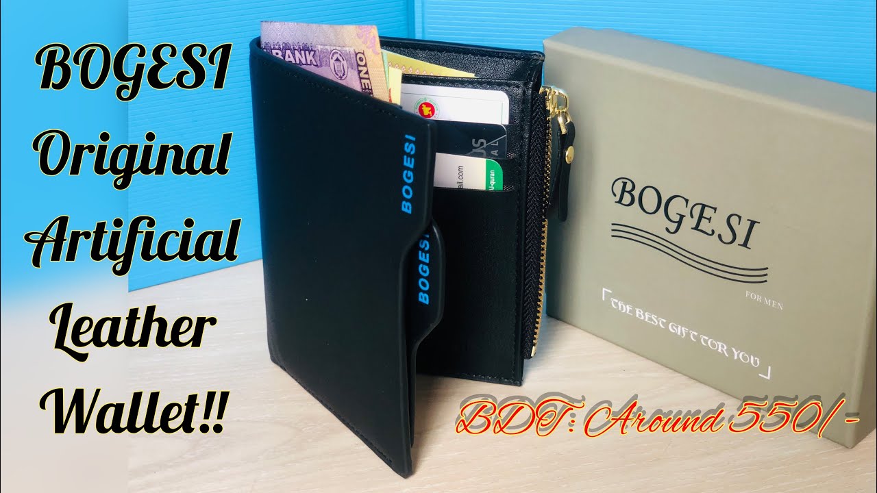 Bogesi original artificial leather wallet for men/BDT: Around 550/- only