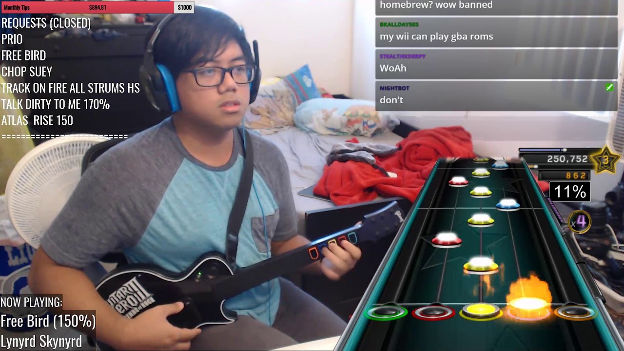 Gamer's 'Free Bird' Speedrun on 'Guitar Hero' a New World Record