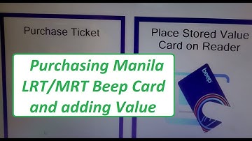 Manila LRT MRT Beep Card