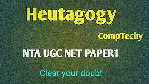 Heutagogy/levels of teaching by Neha Dhiman/nta ugc net paper1/Teaching aptitude/CompTechy