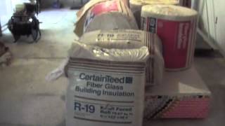 For sale: "R-19" 24" fiberglass insulation