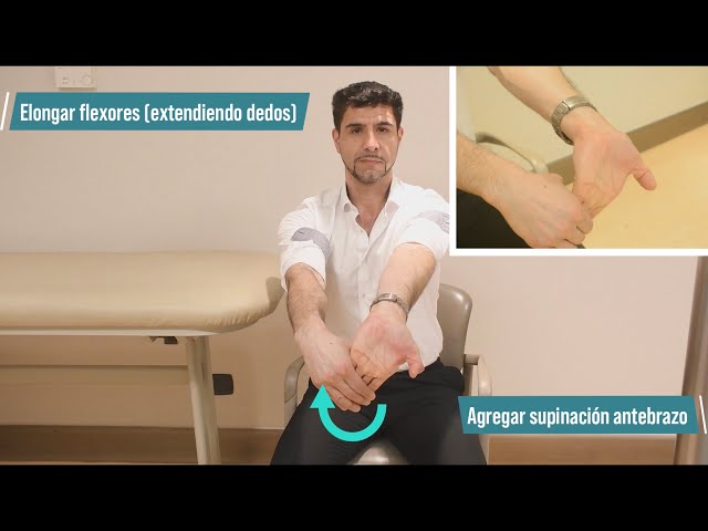 Codo ejercicio epitrocleítis #01: Elongación flexor y pronador muñeca